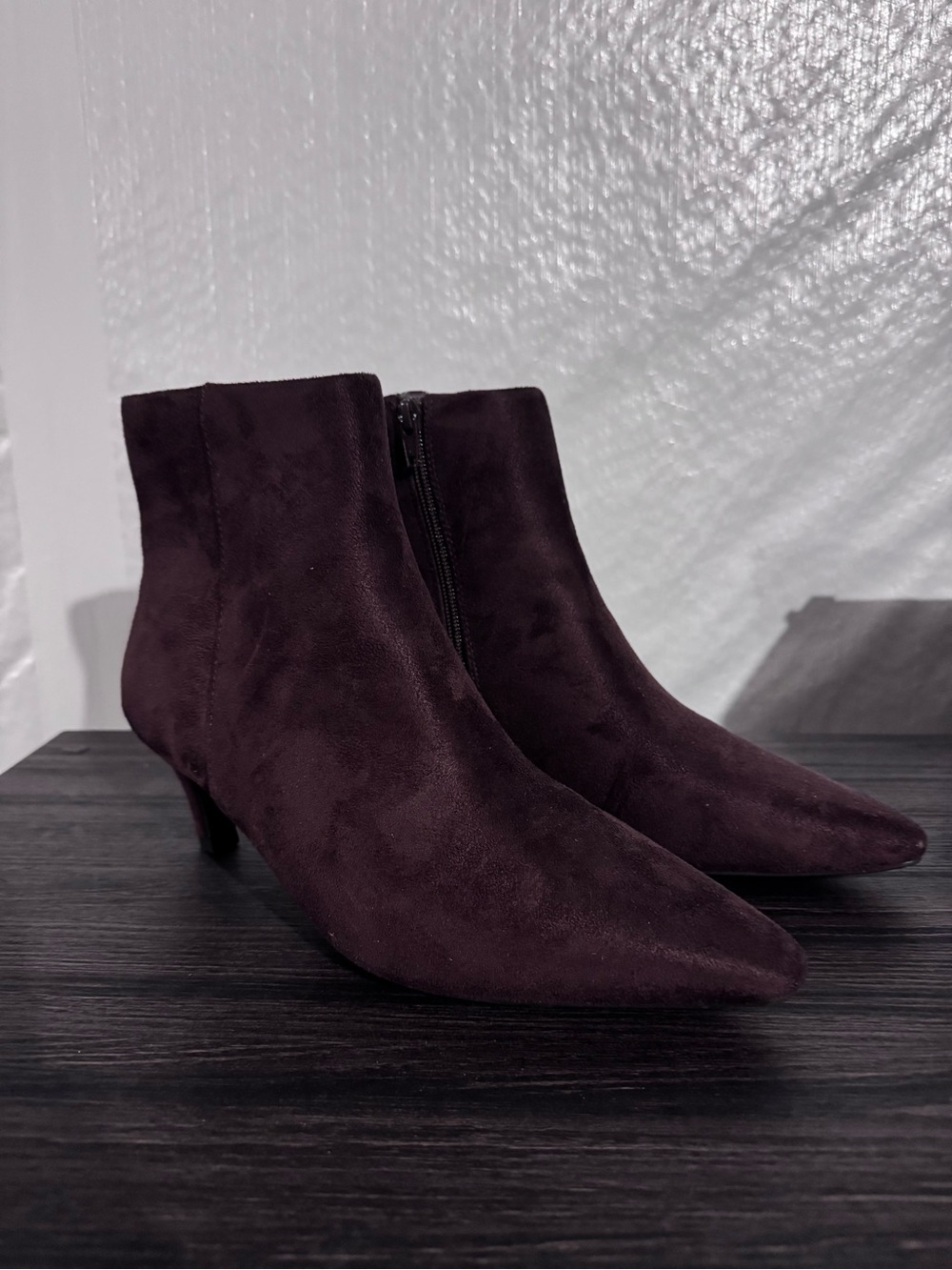 Universal Thread Women's Suede Pointed-Toe Ankle Boots